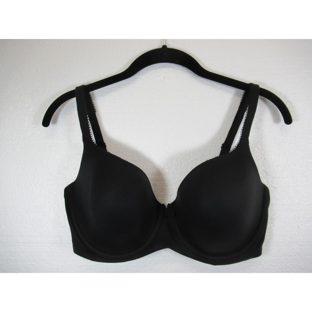 Body by Victoria's Secret Lined Demi T-shirt Bra 34DDD Black Underwire
